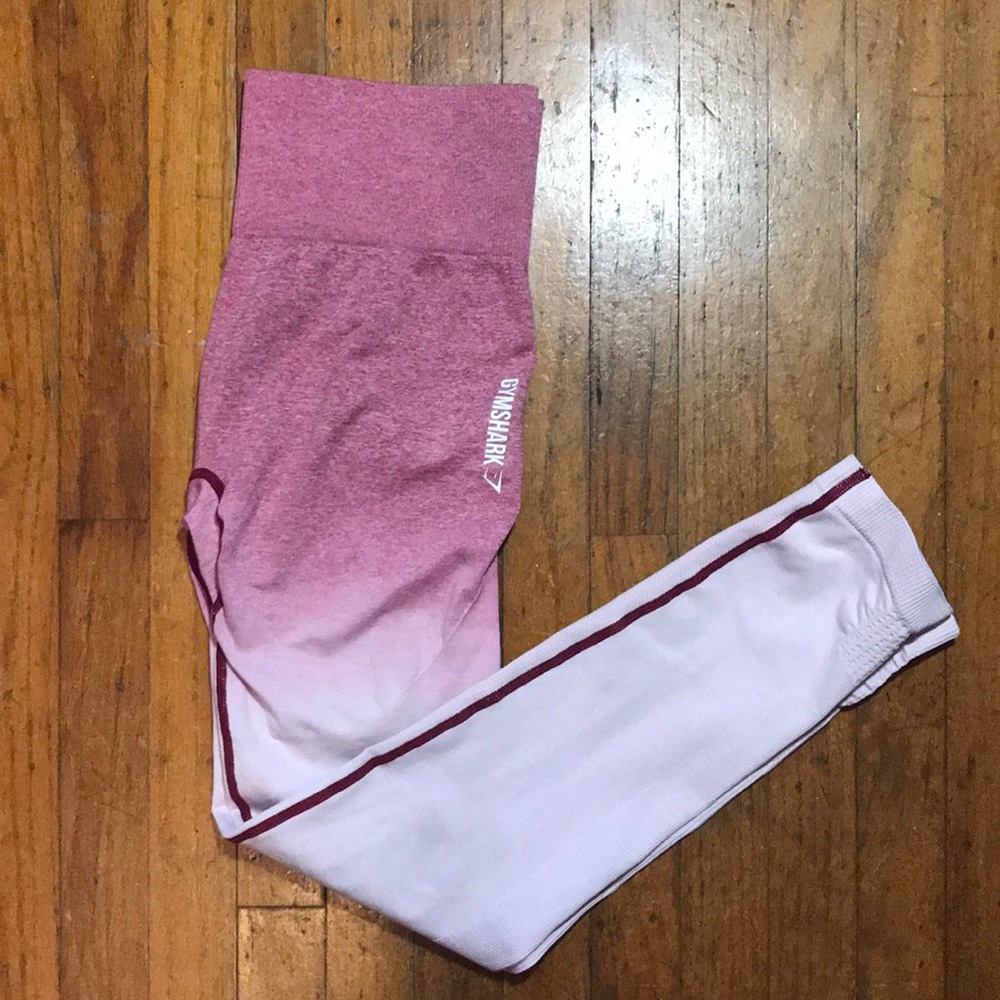 Gymshark pink ombré, high waist leggings